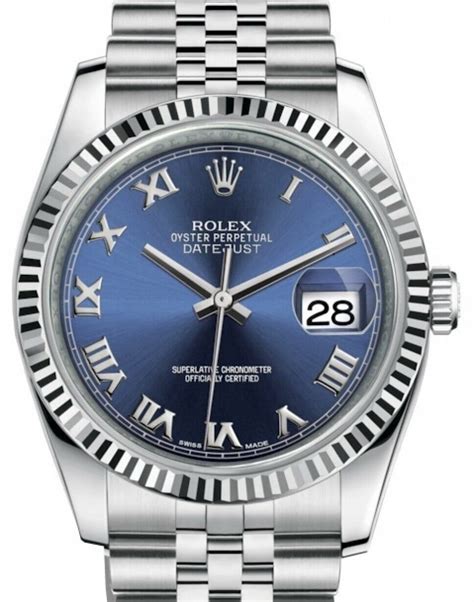 116234 rolex blauw lady|rolex datejust 36 price.